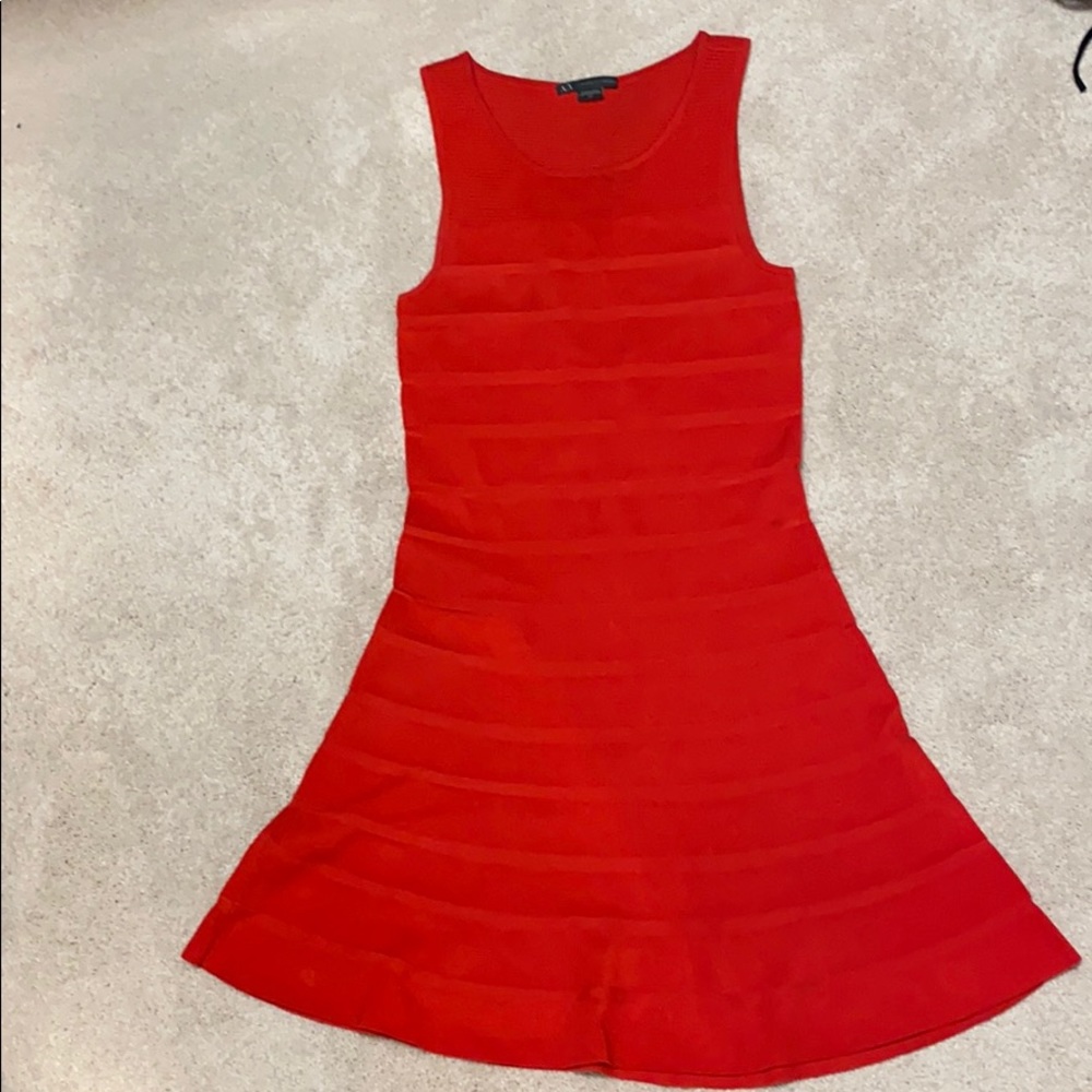 Armani Exchange red dress